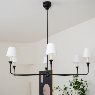 Piaf Grande Farmhouse Brass Chandelier