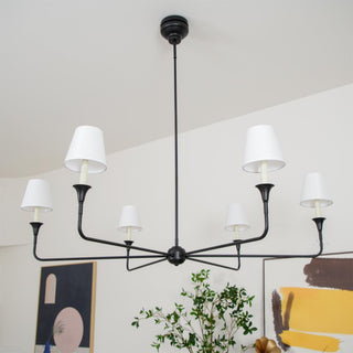 Piaf Grande Farmhouse Brass Chandelier