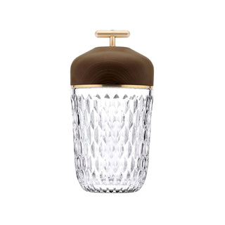 Pine Textured Glass Table Lamp
