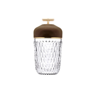 Pine Textured Glass Table Lamp