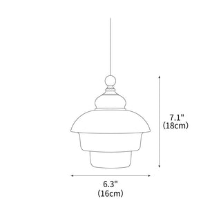 Pinecone Retro Glass Pendant Light