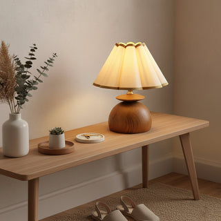 Theo Mid-Century Fabric Table Lamp