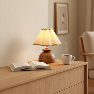 Theo Mid-Century Fabric Table Lamp