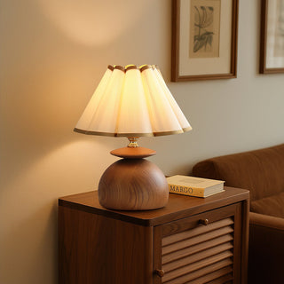 Theo Mid-Century Fabric Table Lamp