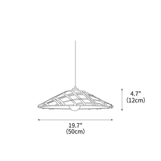 Plaid Scandinavian Cloth Pendant Light