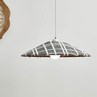 Plaid Scandinavian Cloth Pendant Light
