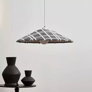 Plaid Scandinavian Cloth Pendant Light