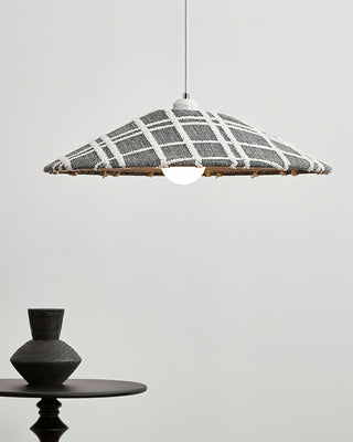 Plaid Scandinavian Cloth Pendant Light