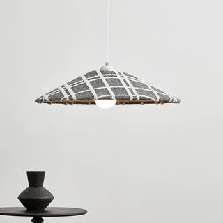 Plaid Scandinavian Cloth Pendant Light