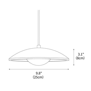 Plate Wabi-Sabi Travertine Pendant Light