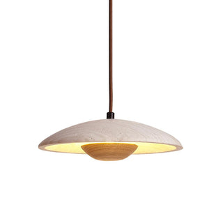 Plate Wabi-Sabi Travertine Pendant Light
