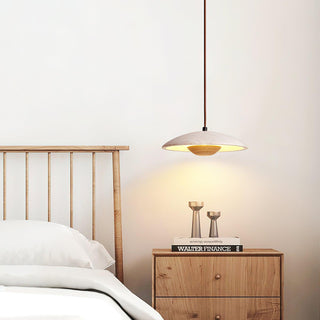 Plate Wabi-Sabi Travertine Pendant Light
