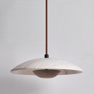 Plate Wabi-Sabi Travertine Pendant Light