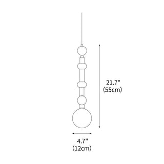 Playing Beads Modern Iron Pendant Light