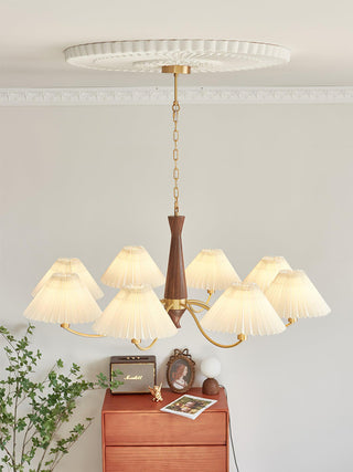 Pleated Retro Fabric Chandelier