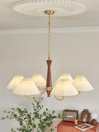 Pleated Retro Fabric Chandelier