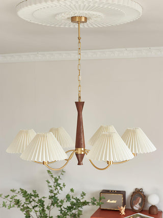 Pleated Retro Fabric Chandelier