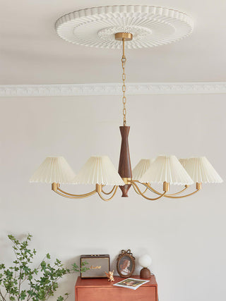 Pleated Retro Fabric Chandelier
