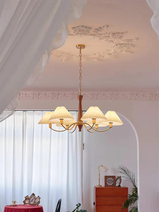 Pleated Retro Fabric Chandelier