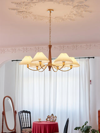 Pleated Retro Fabric Chandelier