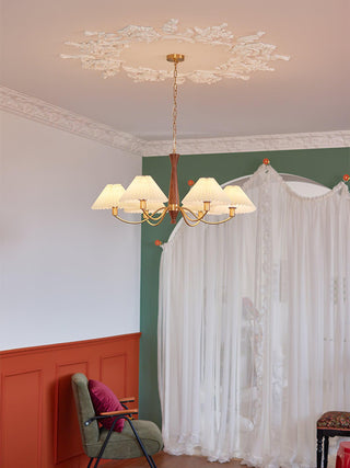 Pleated Retro Fabric Chandelier