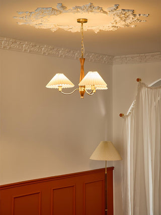 Pleated Retro Fabric Chandelier