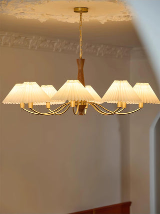 Pleated Retro Fabric Chandelier