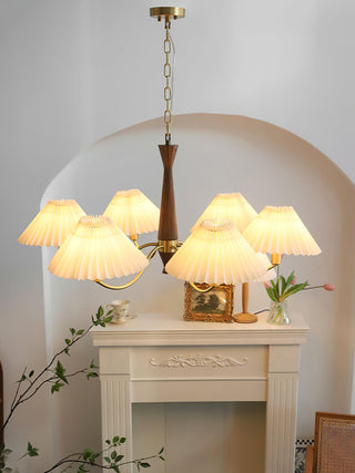 Pleated Retro Fabric Chandelier