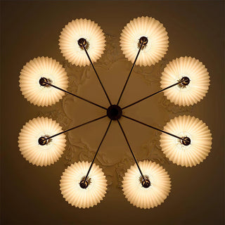 Pleated Retro Fabric Chandelier