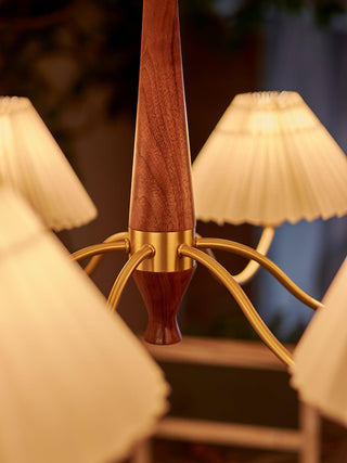 Pleated Retro Fabric Chandelier
