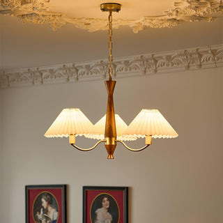 Pleated Retro Fabric Chandelier