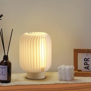 Pleated Oriental Acrylic Table Light