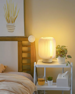 Pleated Oriental Acrylic Table Light