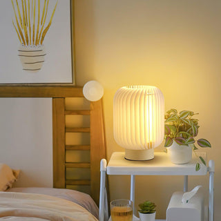 Pleated Oriental Acrylic Table Light
