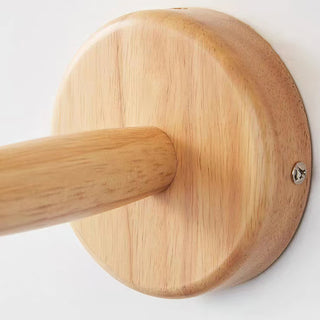 Pleated Retro Wood Fabric Wall Sconce