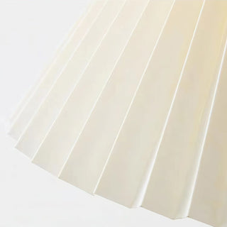 Pleated Retro Wood Fabric Wall Sconce