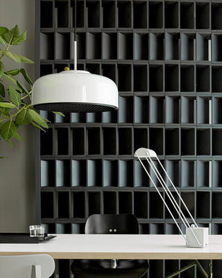 Podgy Mustard Enamel Pendant Light