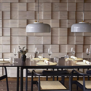 Podgy Mustard Enamel Pendant Light