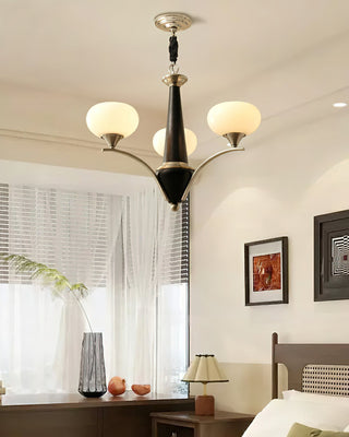 Pointed Retro Glass Chandelier