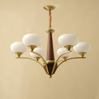 Pointed Retro Glass Chandelier