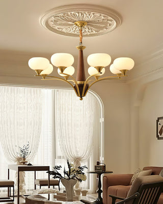 Pointed Retro Glass Chandelier