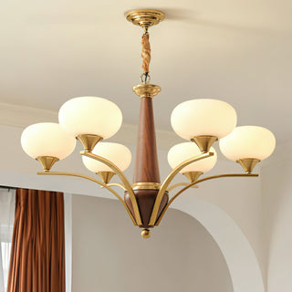Pointed Retro Glass Chandelier