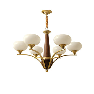 Pointed Retro Glass Chandelier