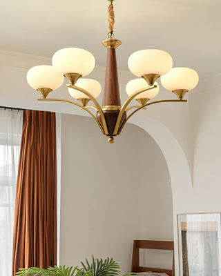 Pointed Retro Glass Chandelier