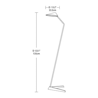 Polaris Sleek Minimalist Iron Plating Floor Light
