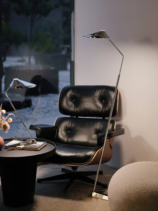 Polaris Sleek Minimalist Iron Plating Floor Light