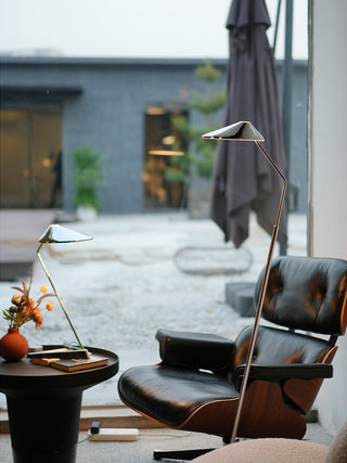 Polaris Sleek Minimalist Iron Plating Floor Light
