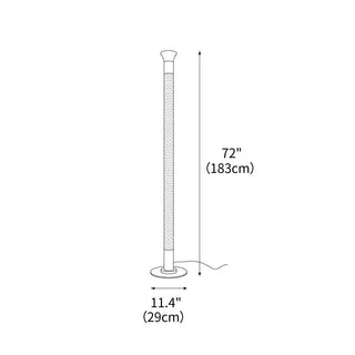 Pole Minimalist Glass Tube Floor Light