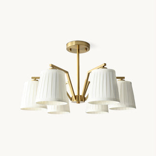 Celeste Ribbed Brass Chandelier