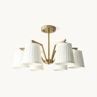 Celeste Ribbed Brass Chandelier